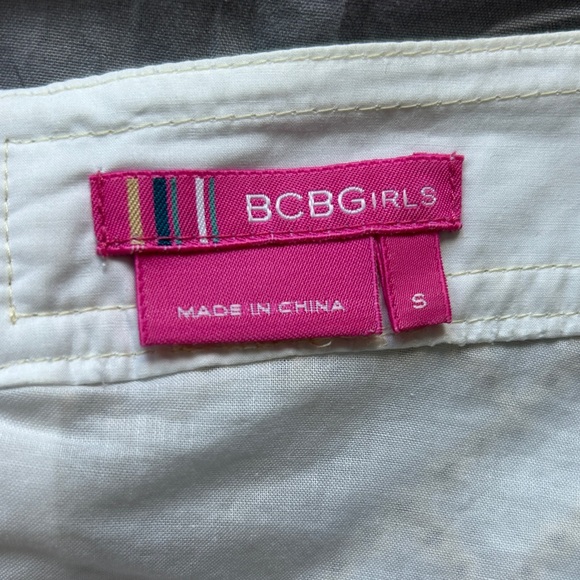 BCBGirls Cream and Gold Strapless Dress - Picture 3 of 8